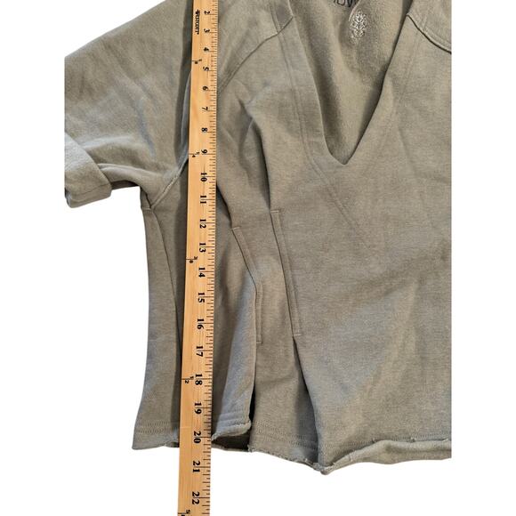 FREE PEOPLE MOVEMENT Women's Crop Sweatshirt Sage Green Sz S - Picture 5 of 7